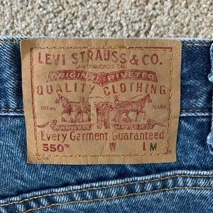 Vintage high waist Levi 550